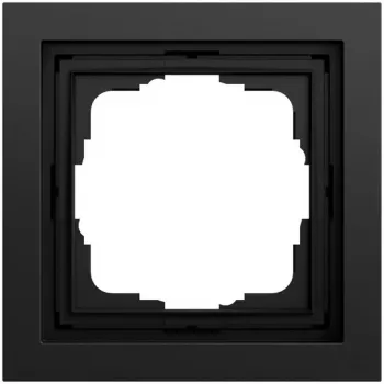 Ramă de acoperire GIRA 0211745 1 modul plată Gira F200, negru