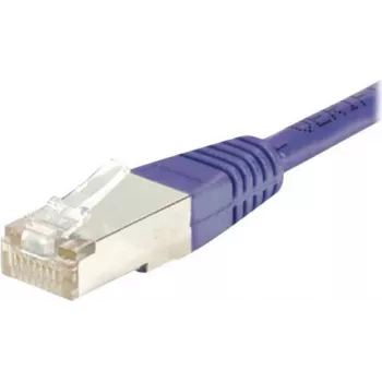 Cablu patch Exertis Connect Cat6 S/FTP RJ45 cu protecție anti-agățare a clemei, 10 m, violet