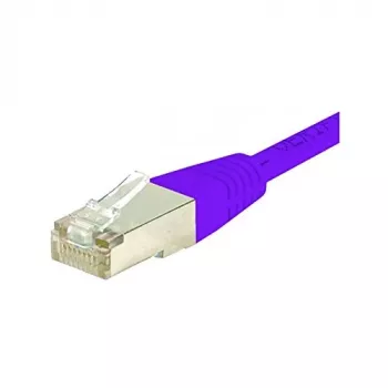 Cablu patch Exertis Connect Cat6 S/FTP RJ45 cu protecție anti-agățare a clemei, 10 m, violet