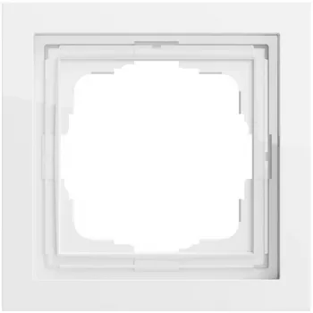 Ramă de acoperire 1 modul, plată, GIRA 0211705, Gira F200, alb pur