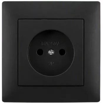 Priză simplă VCX WESA LC 07C, negru