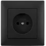 Priză simplă VCX WESA LC 07C, negru
