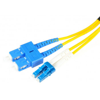 Cablu patch fibră optică Optix SC/UPC la LC/UPC monomod duplex, 5 m