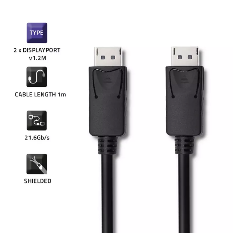 Cablu DisplayPort Qoltec, 1 m, 5K