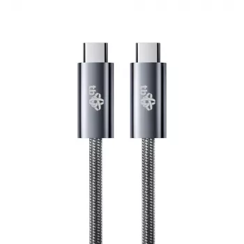 TB Braided USB 3.2 Gen 1 Cable USB-C to USB-C, 1 m, 100 W, Black