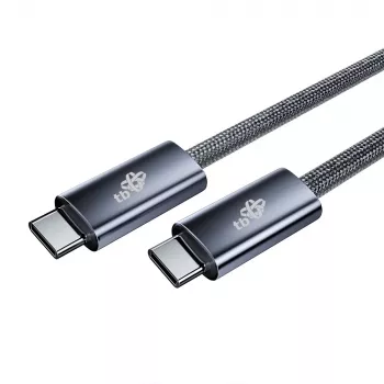 TB Braided USB 3.2 Gen 1 Cable USB-C to USB-C, 1 m, 100 W, Black
