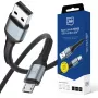 Cablu 3mk Hyper Cable N-Series USB-A la Micro-USB, 0,5 m, QC 3.0, 10 W, negru
