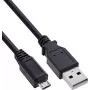 Cablu USB 2.0 InLine Micro-USB la USB-A, 5 m, negru