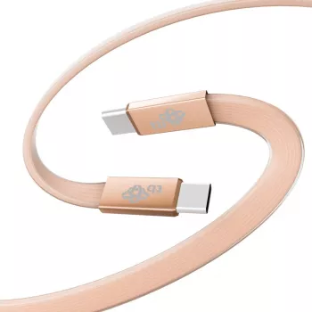 TB USB 2.0 Cable USB-C to USB-C, Flat, 1 m, 60 W, Peach