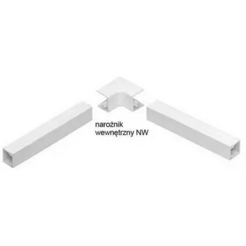 Stasiński Electrical Installation Trunking Internal Corner NW 40x40, White (1 pc.)