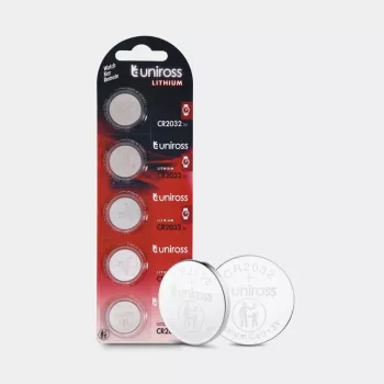 Baterii cu litiu Uniross CR2032 tip pastilă, 5 buc.