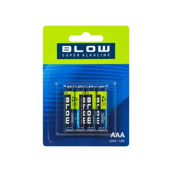 BLOW Super Alkaline Batteries AAA LR3, 4 pcs. (blister)