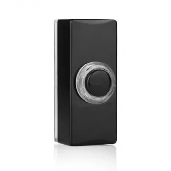 Buton de sonerie iluminat Byron DBW-22012 negru