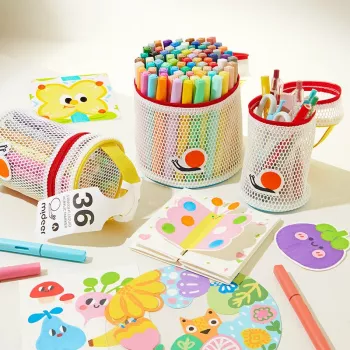 mideer markere acrilice lichide cu vârf pensulă – 60 culori în tub