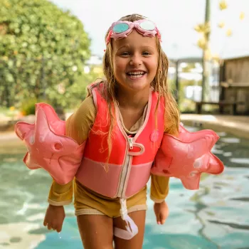 Sunnylife vestă de înot (2-3 ani) – Melody the Mermaid Neon Strawberry