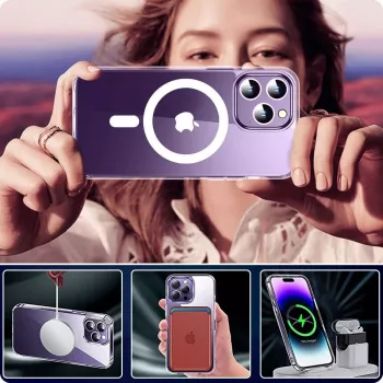 Tech-Protect Flexair Hybrid MagSafe husă pentru Samsung Galaxy S24, transparentă