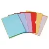 ELBA Fard'Liss Clear L-Folders DIN A4, PVC 0.18 mm, Purple, Open at Top and Right, 2 Side Finger Holes (100206696)