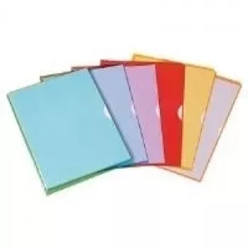 Plicuri cu vedere ELBA Fard'Liss DIN A4, PVC 0,18 mm, mov, deschise sus și în dreapta, 2 găuri laterale de prindere (100206696)