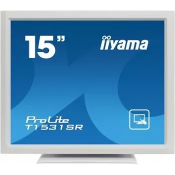 Monitor tactil rezistiv iiyama ProLite T1531SR-W3 15 inch (38,1 cm), 4:3, 1024x768, DVI, alb