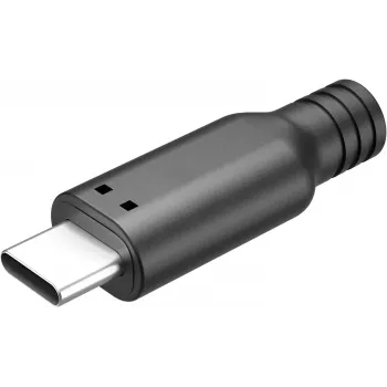 Conector USB-C Goobay, versiune de lipit, negru - 15 W, 3 A