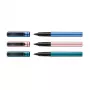Pelikan Pina Colada pix roller, display 12 bucăți, corp și capac metalice, negru (605502)