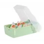 Casetă de fișe HAN CROCO A7 peisaj, verde pastel, capac translucid, polipropilenă (997-805)