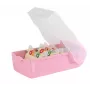 Casetă de fișe HAN CROCO A7 peisaj, roz pastel, capac translucid, polipropilenă (997-886)