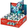 Radieră din plastic Maped Pyramide DRAGON, albă, triunghiulară, fără ftalați și PVC, display de 24 bucăți (119527)