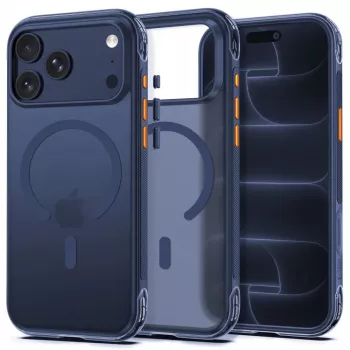 Husă Tech-Protect MagAir MagSafe CC pentru iPhone 17 Pro Max / 18 Pro Max, albastru închis mat