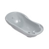 Cadă de baie pentru bebeluși Keeeper 84 cm cu dop Maria Stars, 84x49x29 cm, gri