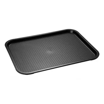 Tavă fast-food APS 350 x 270 mm, înălțime 20 mm, polipropilenă, neagră (531)