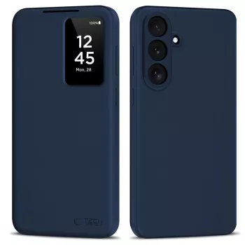 Husă portofel Tech-Protect Smart Wallet pentru Samsung Galaxy S26 FE, bleumarin