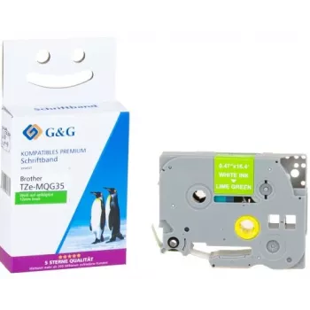 Bandă de etichetat G&G compatibilă cu Brother TZe-MQG35