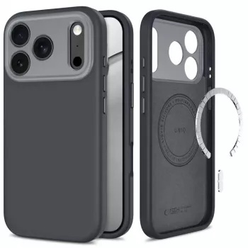 Husă Tech-Protect UNIQ MagSafe CC pentru iPhone 17 Pro / 18 Pro, gri antracit