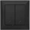 Comutator dublu basculant VCX WESA LC 05C, negru