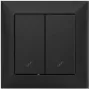 Comutator dublu basculant VCX WESA LC 05C, negru