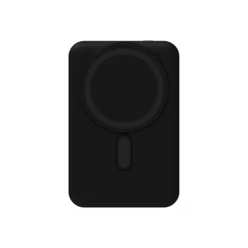 Baterie externă wireless magnetică mophie Essentials 10K cu suport, neagră (401118083)