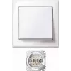 Întrerupător Jumbo MERTEN MEG3341-1419, termoplast, alb polar, AC 250 V