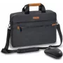 Geantă pentru laptop PEDEA Elegance Pro 15,6 inch cu mouse, gri (SET010-66066435)
