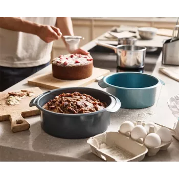 Formă de tort rotundă Joseph Joseph Nest Bake 2 buc., albastră