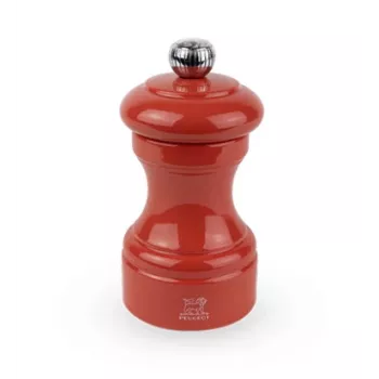 Măcinător de sare Peugeot Bistro Z 10 cm, teracotă, lemn lăcuit