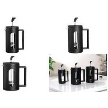 Cafetieră Ritzenhoff & Breker ADANA, 0,8 l, neagră, din borosilicat, pentru prepararea cafelei