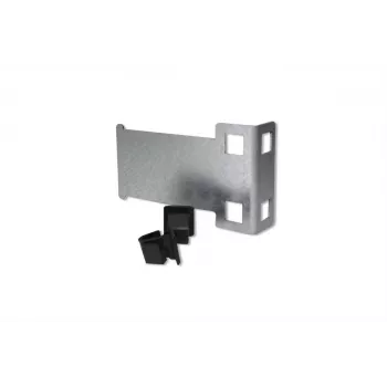 Suport mini DIN 1U IT-BUDGET pentru șină DIN pentru dispozitive mici și termostate, cu cleme de montaj (KTH04)