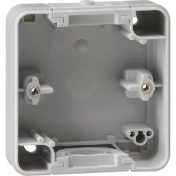 Carcasă de suprafață Gira 006135, 1 modul, fără intrare de cablu, gri