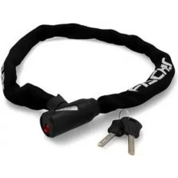 Antifurt cu lanț din oțel călit pentru bicicletă FISCHER cu cheie, cu husă din neopren, 6 mm