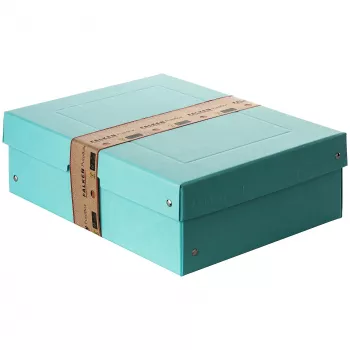 Cutie de depozitare FALKEN PURE 1250 de file albastru pastel 24,0 x 32,0 x 10,0 cm