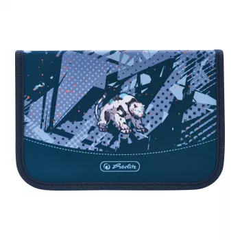 Penar herlitz Tech Mech, 31 piese din poliester, dimensiuni: (L)205 x (A)140 x (Î)38 mm, 2 clapete