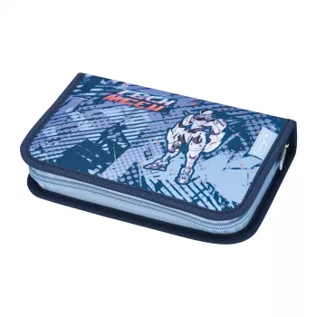 Penar herlitz Tech Mech, 31 piese din poliester, dimensiuni: (L)205 x (A)140 x (Î)38 mm, 2 clapete