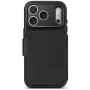 Husă din piele cu portofel detașabil Decoded pentru iPhone 18 Pro Max / 17 Pro Max, MagSafe, neagră