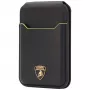 Portofel magnetic MagSafe din piele naturală AUDI Lamborghini D1 cu suport pentru telefon, verde